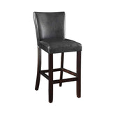 Coaster Alberton Upholstered Bar Stools Black and Cappuccino (Set of 2) Model 100056